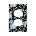 thumbnail image 1 of Kll Cartoon Koala Bear Wall Plate,Gloss Finish,Standard Size 1 - 5" X 3", Polycarbonate Thermoplastic,Electric Receptacle Plug Covers, 1 of 8