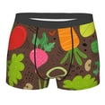 thumbnail image 1 of Kll Cartoon Vegetables Men'S Cotton Boxer Briefs Underwear-X-Large, 1 of 9