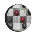 thumbnail image 1 of Kll Cherries Laid Tire Cover,Universal Wheel Tire Cover For Trailer, Rv, Suv, Truck,Camper And Many Vehicle,(17 Inch), 1 of 7