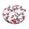 thumbnail image 1 of Kll Cherry Blossoms Round Bar Chair Cushion Cover 12 Inch,Bar Stool Protector With Elastic, Soft Washable, 1 of 7