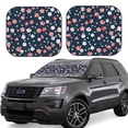 thumbnail image 1 of Kll Cherry Blossoms Windshield Sun Shade 2-Piece Foldable Car Front Window Sunshade For Most Sedans Suv Truck - Auto Sun Blocker Visor Protector Blocks Max Uv Rays - Medium, 1 of 7