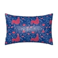 thumbnail image 1 of KLL Chicken and Rooster Pattern Silk Pillowcase for Hair and Skin Standard Size 20"X 30" Soft Breathable Pillow Covers for Sleeping, 1 of 8
