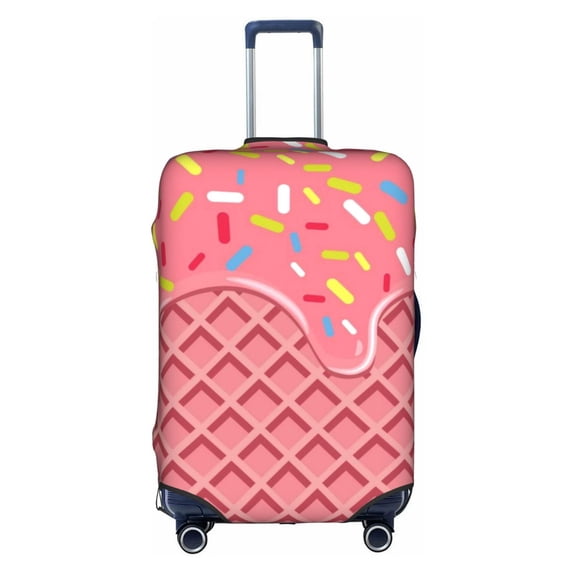 Kll Chocolate With Flowing Cream Luggage Cover Suitcase Cover Suitcase Protector (Luggage not included)-Medium