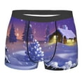 thumbnail image 1 of Kll Christmas Igloo Men'S Cotton Boxer Briefs Underwear-X-Large, 1 of 9
