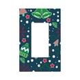 thumbnail image 1 of Kll Christmas Wall Plate,Gloss Finish,Standard Size 1 - 5" X 3", Polycarbonate Thermoplastic,Electric Receptacle Plug Covers, 1 of 8
