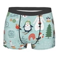 thumbnail image 1 of Kll Christmas Winter Animals Men'S Cotton Boxer Briefs Underwear-Xx-Large, 1 of 9