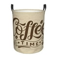 thumbnail image 1 of Kll Coffee Time Waterproof Foldable Laundry Hamper Bucket With Handles For Storage Bin,Kids Room,Home Organizer (Small), 1 of 8