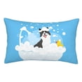 thumbnail image 1 of Kll Collie In Bathtub Pillow Covers Envelope Closure,Super Soft And Cozy Fuzzy Fleece Pillow Case Cover 20"X30", 1 of 8