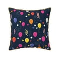 thumbnail image 1 of Kll Colored Balloons Decorative Throw Pillow Covers Velvet Soft For Couch Sofa Bedroom Living Room Outdoor -18"X18", 1 of 8