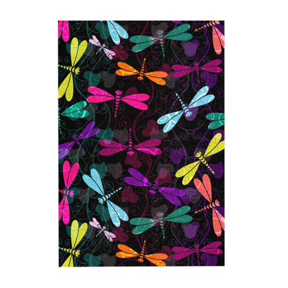 Kll Colorful Dragonflies - 300 Piece Jigsaw Puzzle For Adult And Teenagers Family Educational Game Toys 300pcs