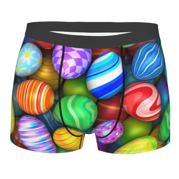 Kll Colorful Easter Eggs1 Men'S Cotton Boxer Briefs Underwear-Xx-Large