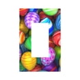 thumbnail image 1 of Kll Colorful Easter Eggs1 Wall Plate,Gloss Finish,Standard Size 1 - 5" X 3", Polycarbonate Thermoplastic,Electric Receptacle Plug Covers, 1 of 8
