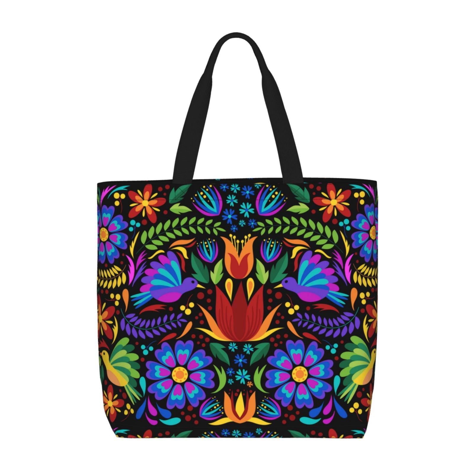 Spain-Themed Canvas Tote Bag - Reusable Grocery Bag, Travel Tote, Gift For Travel Lovers, 13.8x16.5 Inch