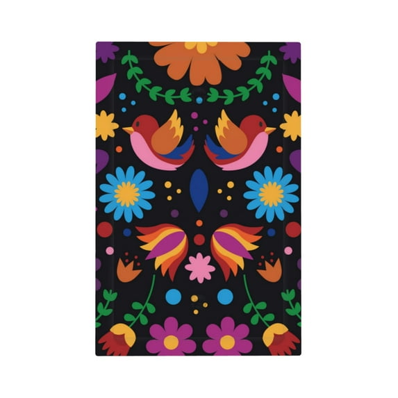 Kll Colorful Floral2 Wall Plate,Gloss Finish,Standard Size 1 - 5" X 3", Polycarbonate Thermoplastic,Electric Receptacle Plug Covers