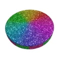 thumbnail image 1 of Kll Colorful Glitter Round Bar Chair Cushion Cover 14 Inch,Bar Stool Protector With Elastic, Soft Washable, 1 of 7