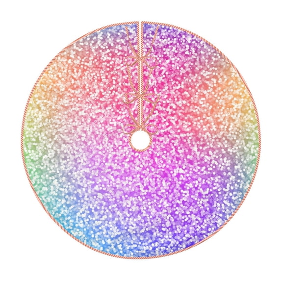 Kll Colorful Glitters Christmas Tree Skirt 30",Party Decorations Farmhouse For Christmas Decorations Holiday Party