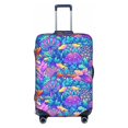 thumbnail image 1 of Kll Colorful Mushrooms Luggage Cover Suitcase Cover Suitcase Protector-Small, 1 of 8