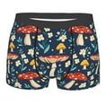 thumbnail image 1 of Kll Colorful Mushrooms Men'S Cotton Boxer Briefs Underwear-Medium, 1 of 9
