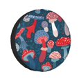 thumbnail image 1 of Kll Colorful Mushrooms Tire Cover,Universal Wheel Tire Cover For Trailer, Rv, Suv, Truck,Camper And Many Vehicle,(14 Inch), 1 of 7