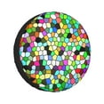 thumbnail image 1 of Kll Colorful Tie Dye Stained Glass Tire Cover,Universal Wheel Tire Cover For Trailer, Rv, Suv, Truck,Camper And Many Vehicle,(14 Inch), 1 of 7