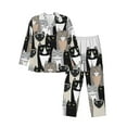 thumbnail image 1 of Kll Colors Cats Sleepwear Mens Flannel Pajamas,Long Cotton Pj Set, 1 of 9