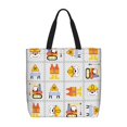 thumbnail image 1 of Kll Construction Signs Pattern Aesthetic Tote Bag For Women Beach Bag Shopping Bags Shoulder Bag Reusable Grocery Bags, 1 of 1