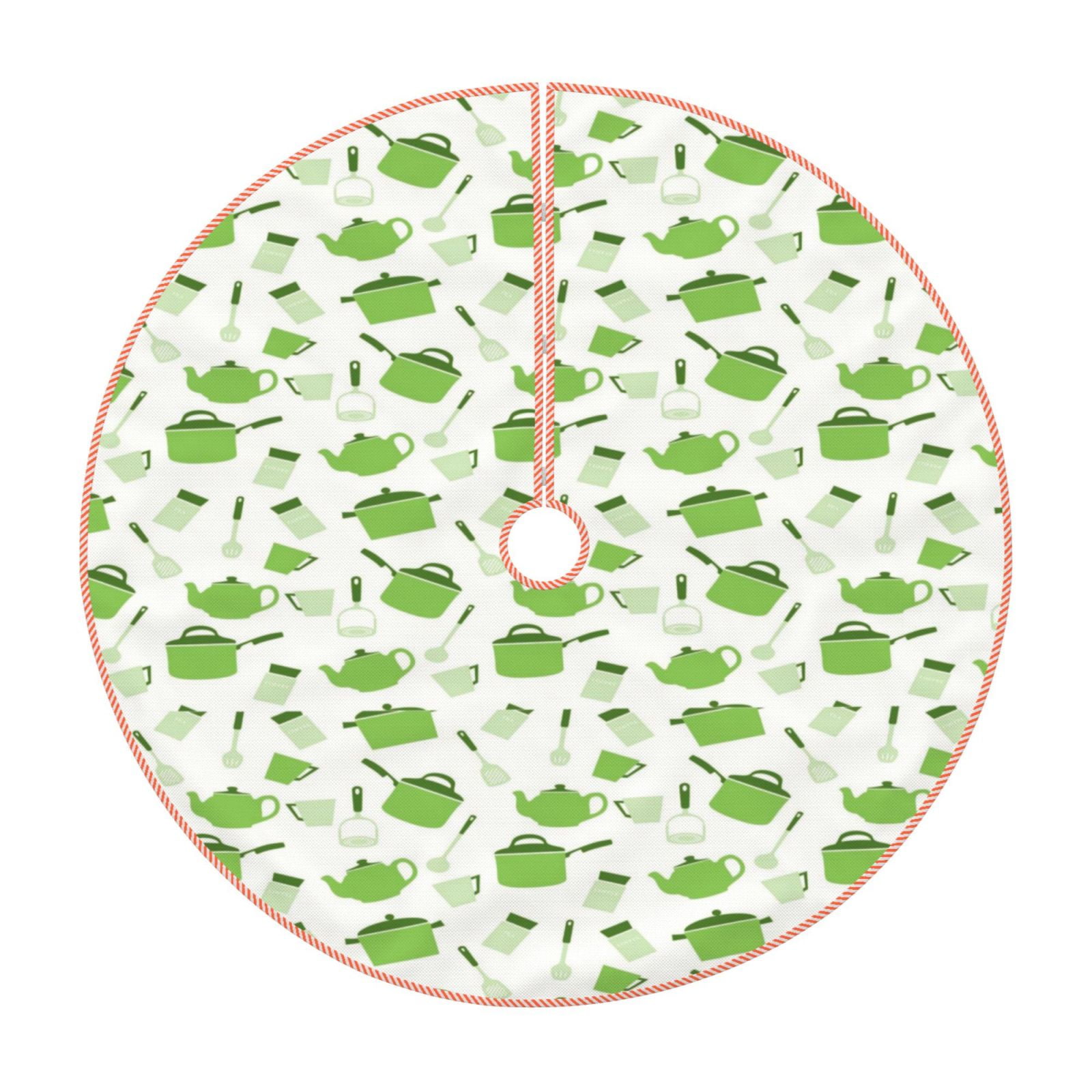 Kll Cooking Pots Christmas Tree Skirt ,Party Decorations Farmhouse For