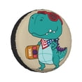 thumbnail image 1 of Kll Cool Dino Playing Skateboard Tire Cover,Universal Wheel Tire Cover For Trailer, Rv, Suv, Truck,Camper And Many Vehicle,(15 Inch), 1 of 7