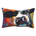 thumbnail image 1 of Kll Cow Pillow Covers Envelope Closure,Super Soft And Cozy Fuzzy Fleece Pillow Case Cover 14"X20", 1 of 9