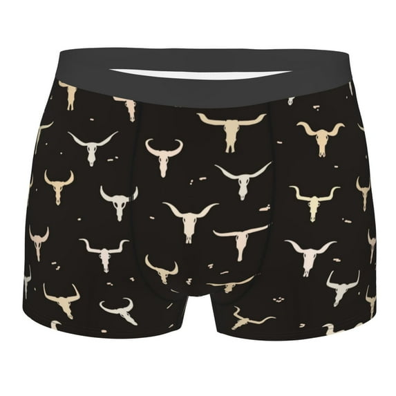 Kll Cow Skulls Men'S Cotton Boxer Briefs Underwear-Xx-Large