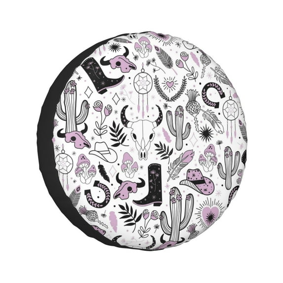 Kll Cowboy Tire Cover,Universal Wheel Tire Cover For Trailer, Rv, Suv, Truck,Camper And Many Vehicle,(16 Inch)