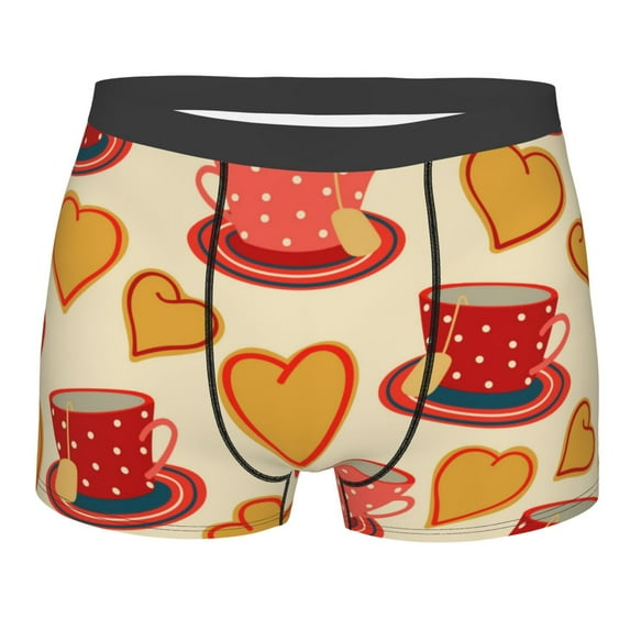 Kll Cups Of Tea Men'S Cotton Boxer Briefs Underwear-Large