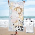 thumbnail image 1 of Kll Cute Animals Microfiber Beach Towel Fast Drying,Extra Large 31.5"X63" Sand Free Beach Towel Super Lightweight Towels, 1 of 8