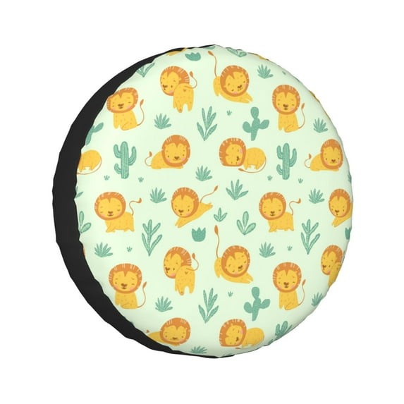Kll Cute Baby Lion Tire Cover,Universal Wheel Tire Cover For Trailer, Rv, Suv, Truck,Camper And Many Vehicle,(15 Inch)