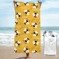 thumbnail image 1 of Kll Cute Bee Butterfly Yelllow Microfiber Beach Towel Fast Drying,Extra Large 31.5"X63" Sand Free Beach Towel Super Lightweight Towels, 1 of 8