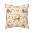 thumbnail image 1 of Kll Cute Bee Gnome Decorative Throw Pillow Covers Velvet Soft For Couch Sofa Bedroom Living Room Outdoor -16"X16", 1 of 8