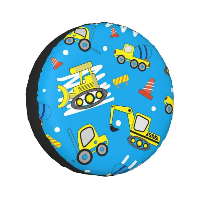 Kll Cute Car Cartoon Tire Cover,Universal Wheel Tire Cover For Trailer ...