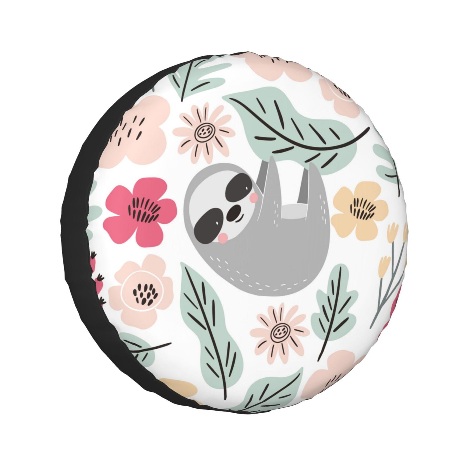 Kll Cute Cartoon Sloth Tire Cover,Universal Wheel Tire Cover For ...