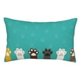 thumbnail image 1 of Kll Cute Cat Paw And Dog Pillow Covers Envelope Closure,Super Soft And Cozy Fuzzy Fleece Pillow Case Cover 16"X24", 1 of 9