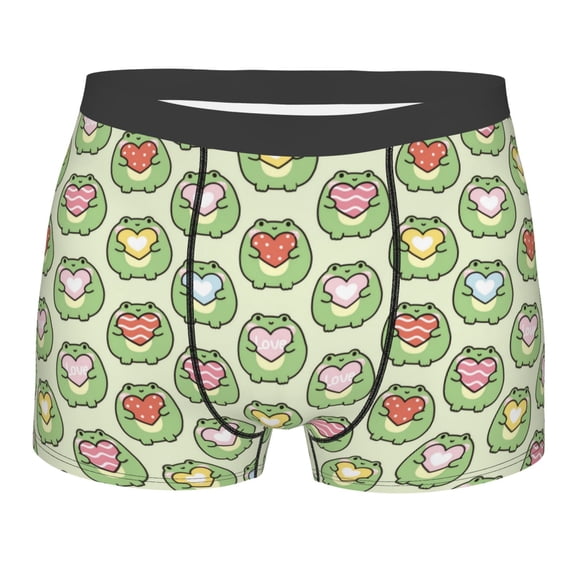Kll Cute Chubby Frog Men'S Cotton Boxer Briefs Underwear-Xx-Large