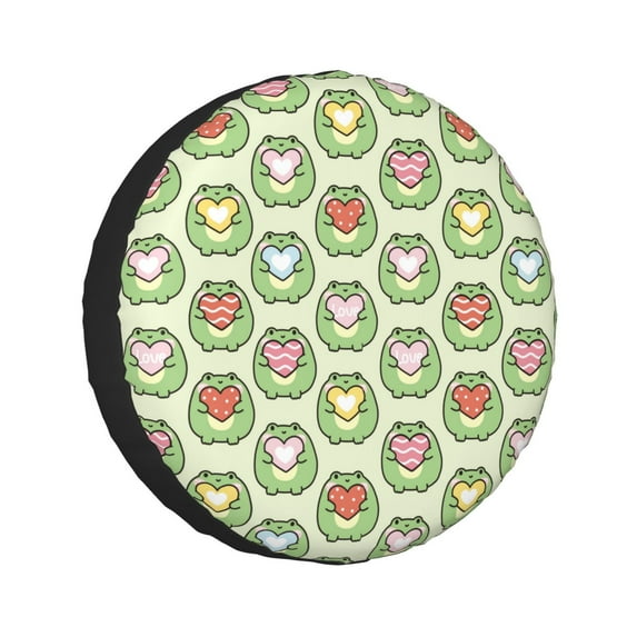 Kll Cute Chubby Frog Tire Cover,Universal Wheel Tire Cover For Trailer, Rv, Suv, Truck,Camper And Many Vehicle,(16 Inch)