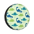 thumbnail image 1 of Kll Cute Dinosaur Blue Green Tire Cover,Universal Wheel Tire Cover For Trailer, Rv, Suv, Truck,Camper And Many Vehicle,(15 Inch), 1 of 7