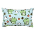 thumbnail image 1 of Kll Cute Floral Frog Pillow Covers Envelope Closure,Super Soft And Cozy Fuzzy Fleece Pillow Case Cover 20"X30", 1 of 8