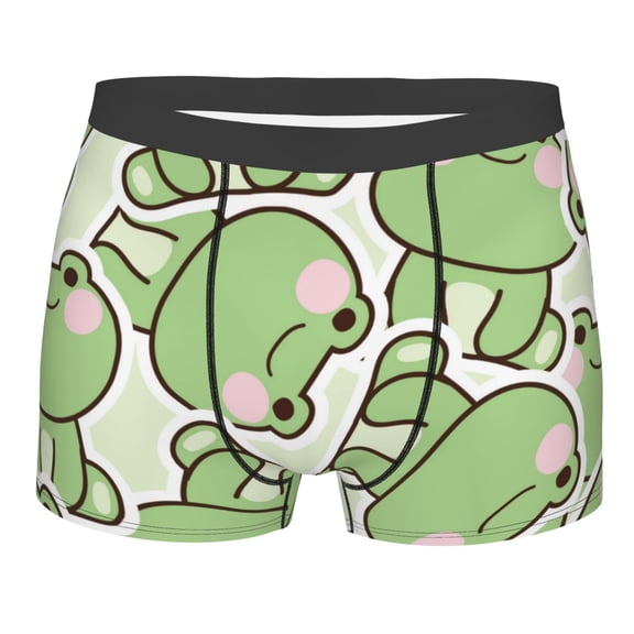 Kll Cute Frog Men'S Cotton Boxer Briefs Underwear-X-Large
