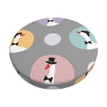 thumbnail image 1 of Kll Cute Geese Round Bar Chair Cushion Cover 12 Inch,Bar Stool Protector With Elastic, Soft Washable, 1 of 7