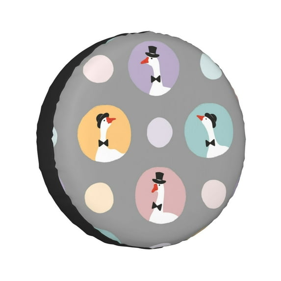 Kll Cute Geese Tire Cover,Universal Wheel Tire Cover For Trailer, Rv, Suv, Truck,Camper And Many Vehicle,(17 Inch)