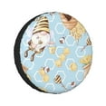 thumbnail image 1 of Kll Cute Gnome Bee Collects Honey Tire Cover,Universal Wheel Tire Cover For Trailer, Rv, Suv, Truck,Camper And Many Vehicle,(14 Inch), 1 of 7