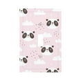 thumbnail image 1 of Kll Cute Panda Wall Plate,Gloss Finish,Standard Size 1 - 5" X 3", Polycarbonate Thermoplastic,Electric Receptacle Plug Covers, 1 of 8