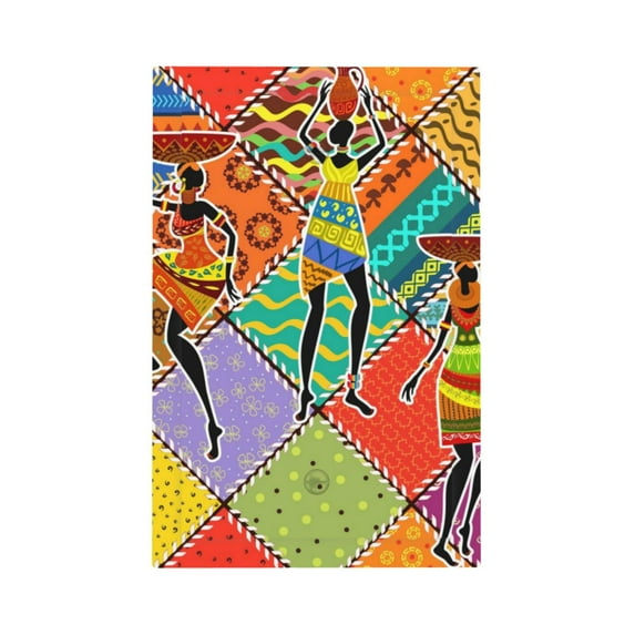 Kll Dancing African Womans Wall Plate,Gloss Finish,Standard Size 1 - 5" X 3", Polycarbonate Thermoplastic,Electric Receptacle Plug Covers