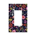thumbnail image 1 of Kll Dancing Skeletons Floral Garden Wall Plate,Gloss Finish,Standard Size 1 - 5" X 3", Polycarbonate Thermoplastic,Electric Receptacle Plug Covers, 1 of 8
